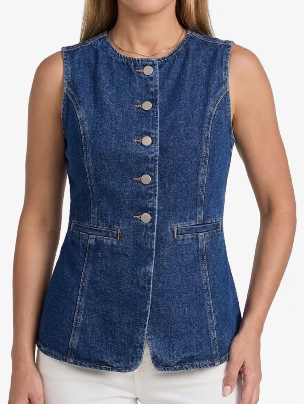 Denim Sleeveless Vest/Shirt